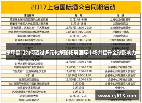 意甲豪门如何通过多元化策略拓展国际市场并提升全球影响力